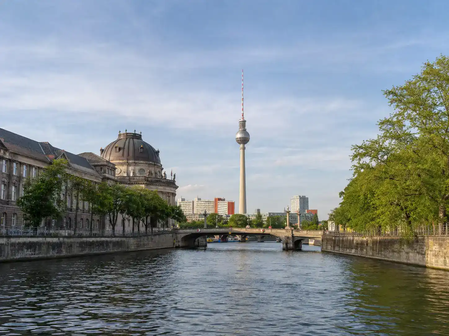 Spree und Berliner Stadtpanorama