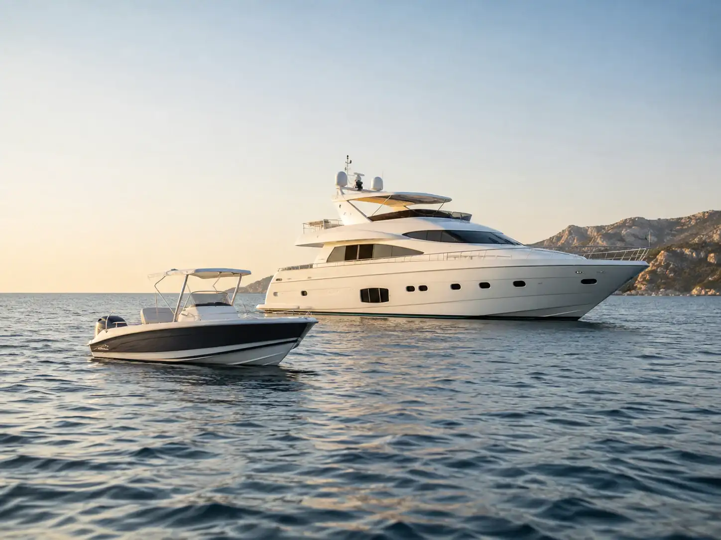 Boot und Yacht im Vergleich