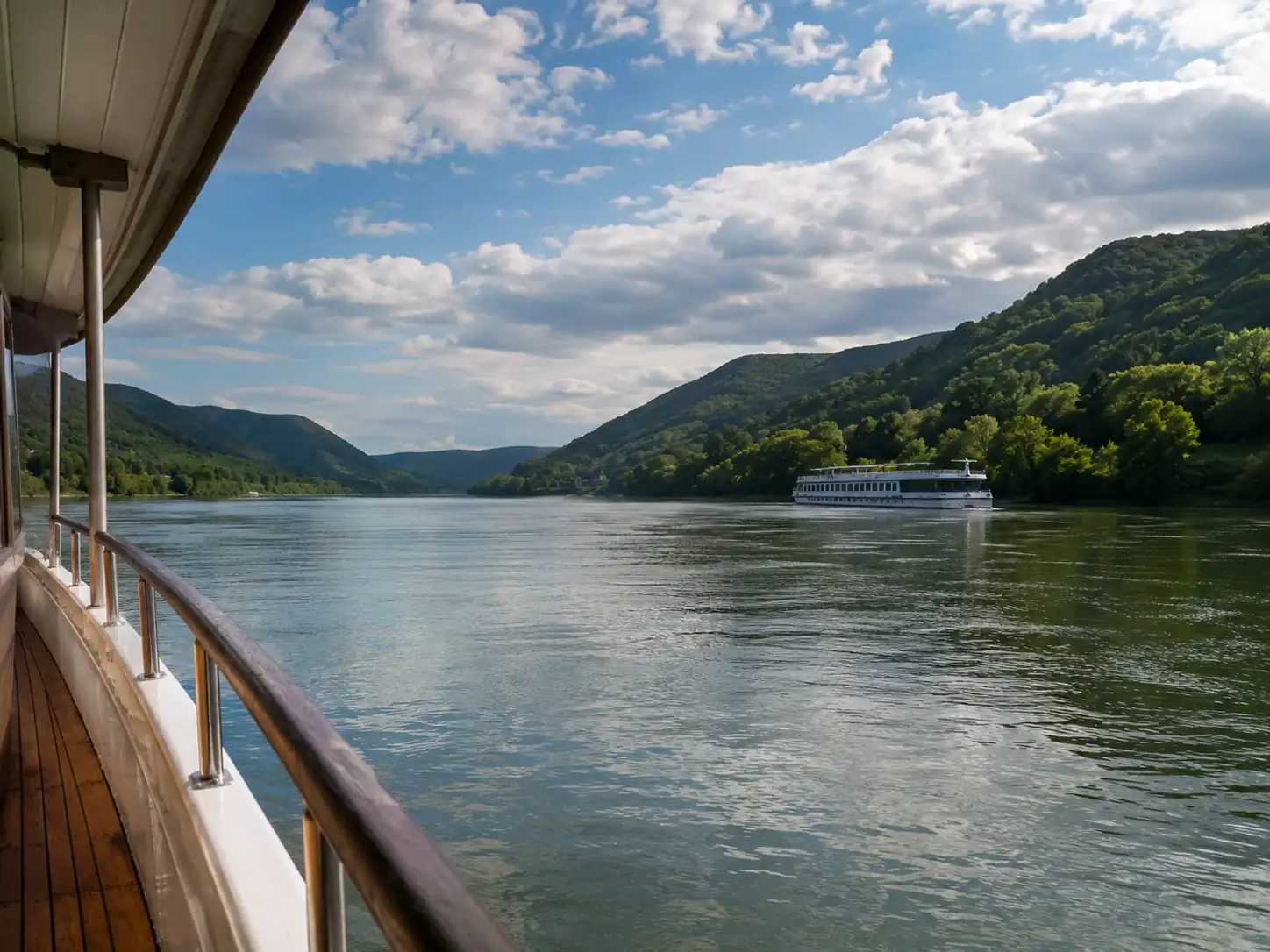 Flusslandschaft auf einer Wochenendtour